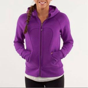 Lululemon purple  Scuba hoody. Active wear, Size 8.